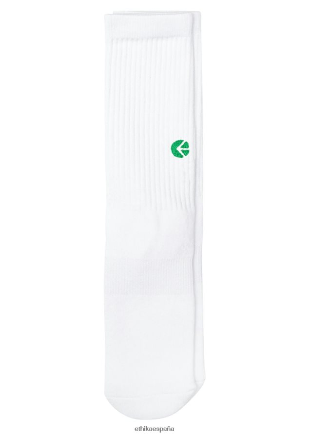 accesorios hombres Ethika calcetines de tripulación - logo verde FD68J516