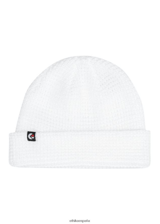 accesorios hombres Ethika Gorro con leyenda de punto térmico - blanco FD68J691
