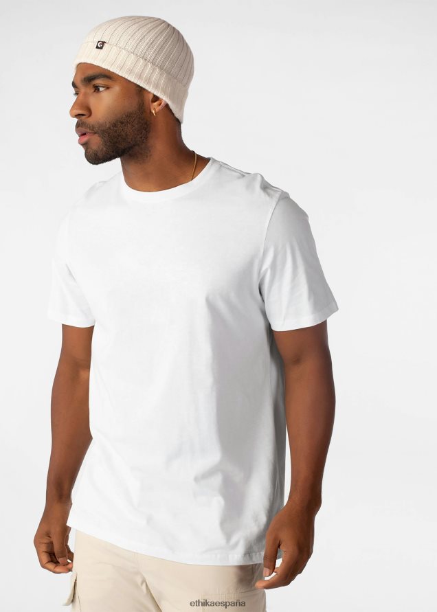 accesorios hombres Ethika Gorro con pliegues de lana - blanco FD68J709