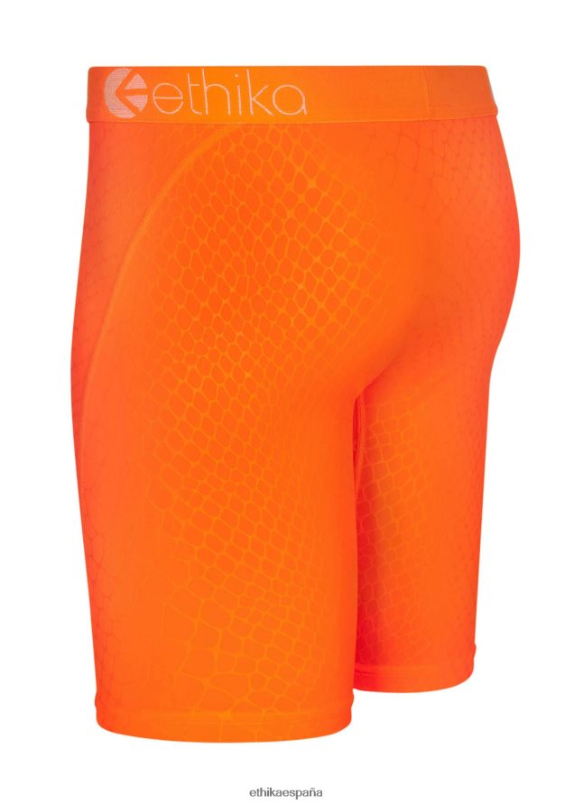 ropa hombres Ethika Estampado básico de pitón en relieve - naranja FD68J127