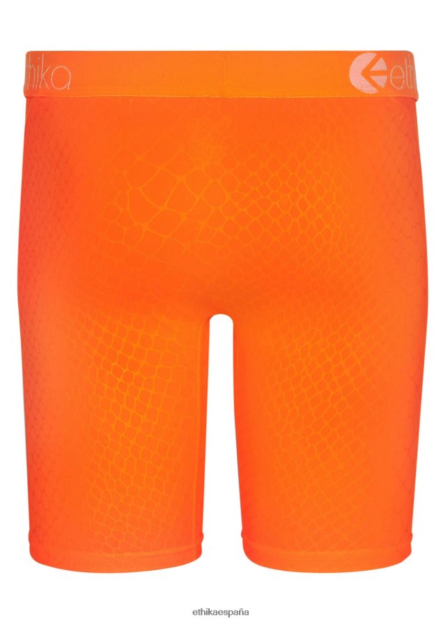 ropa hombres Ethika Estampado básico de pitón en relieve - naranja FD68J127