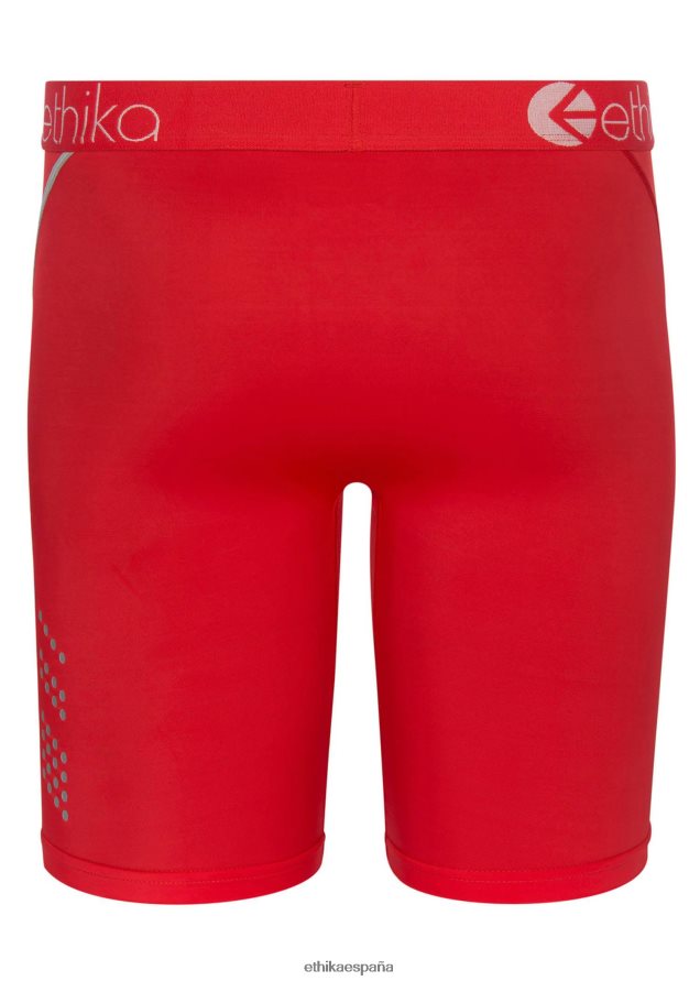 ropa hombres Ethika Rendimiento básico bajo cero: rojo neón. FD68J335
