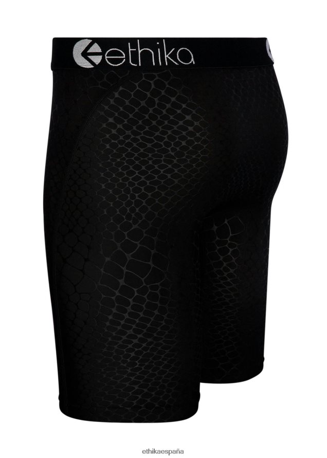 ropa hombres Ethika estampado básico de pitón en relieve - negro FD68J125
