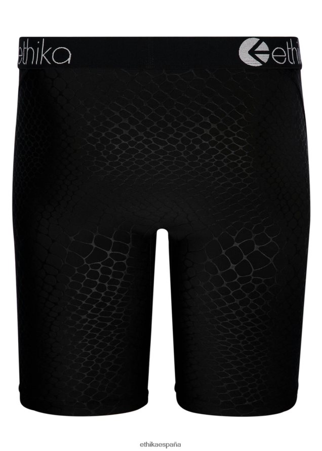 ropa hombres Ethika estampado básico de pitón en relieve - negro FD68J125