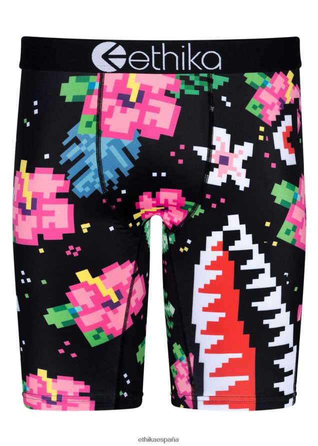 ropa hombres Ethika hibisco del pixel del bombardero básico FD68J33