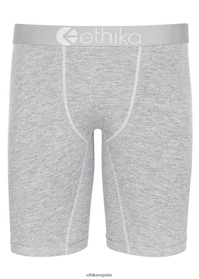 ropa hombres Ethika modal básico - jaspeado claro FD68J140