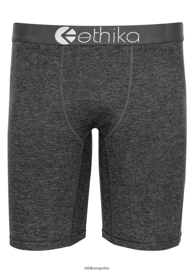 ropa hombres Ethika modal básico - jaspeado oscuro FD68J139