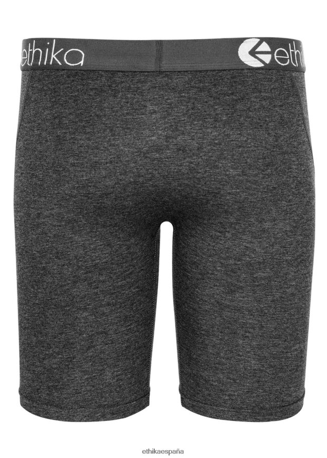 ropa hombres Ethika modal básico - jaspeado oscuro FD68J139