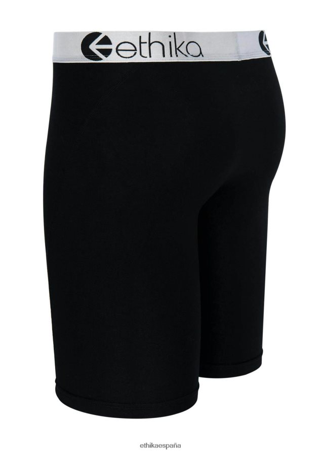 ropa hombres Ethika modal premium básico - lurex negro plateado FD68J149