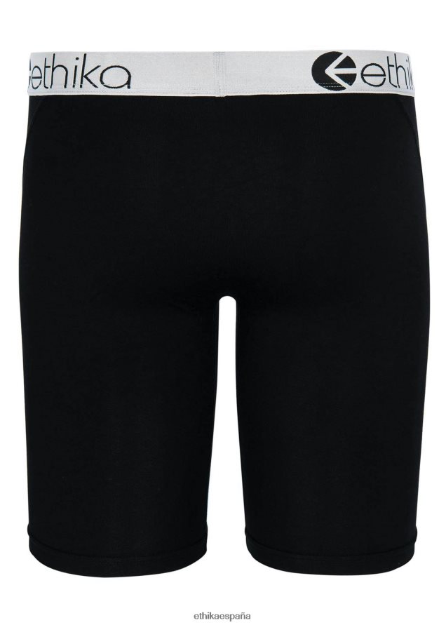 ropa hombres Ethika modal premium básico - lurex negro plateado FD68J149