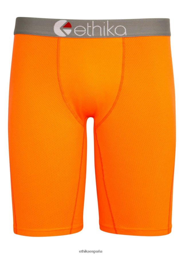 ropa hombres Ethika rendimiento de micromalla básica - naranja FD68J366