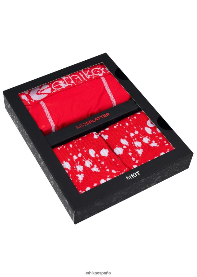 ropa hombres Ethika kit de ajuste - salpicadura roja FD68J133