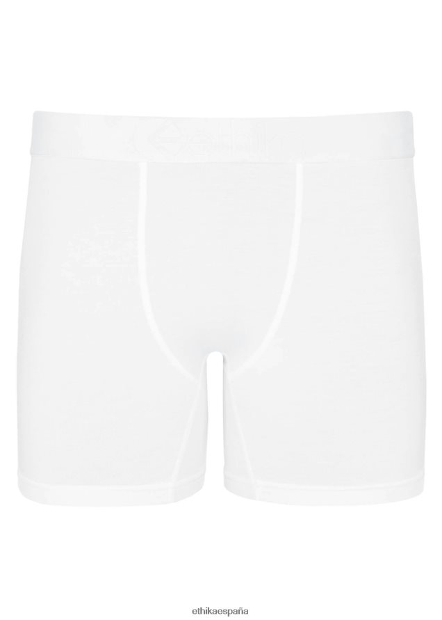 ropa hombres Ethika Modal premium medio - blanco FD68J275