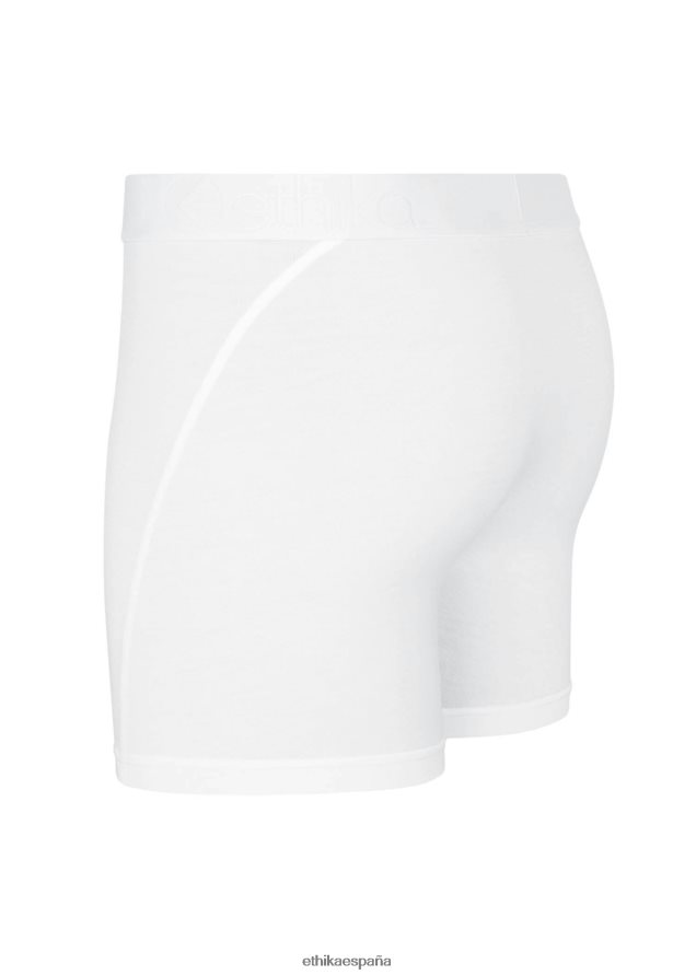 ropa hombres Ethika Modal premium medio - blanco FD68J275