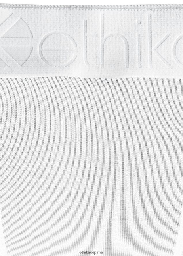 ropa hombres Ethika Modal premium medio - blanco FD68J275