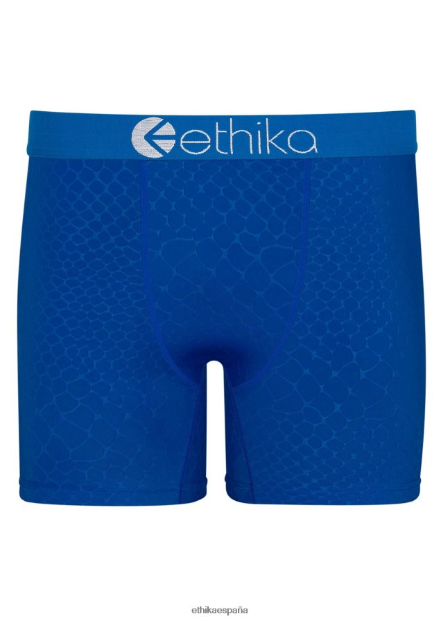 ropa hombres Ethika estampado de pitón en relieve medio - azul FD68J264
