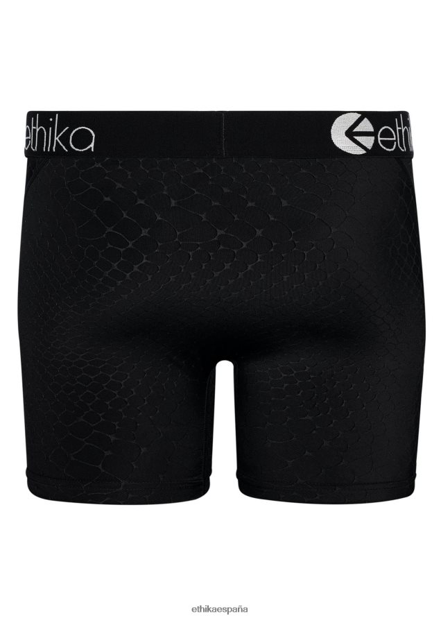 ropa hombres Ethika estampado de pitón en relieve medio - negro FD68J261
