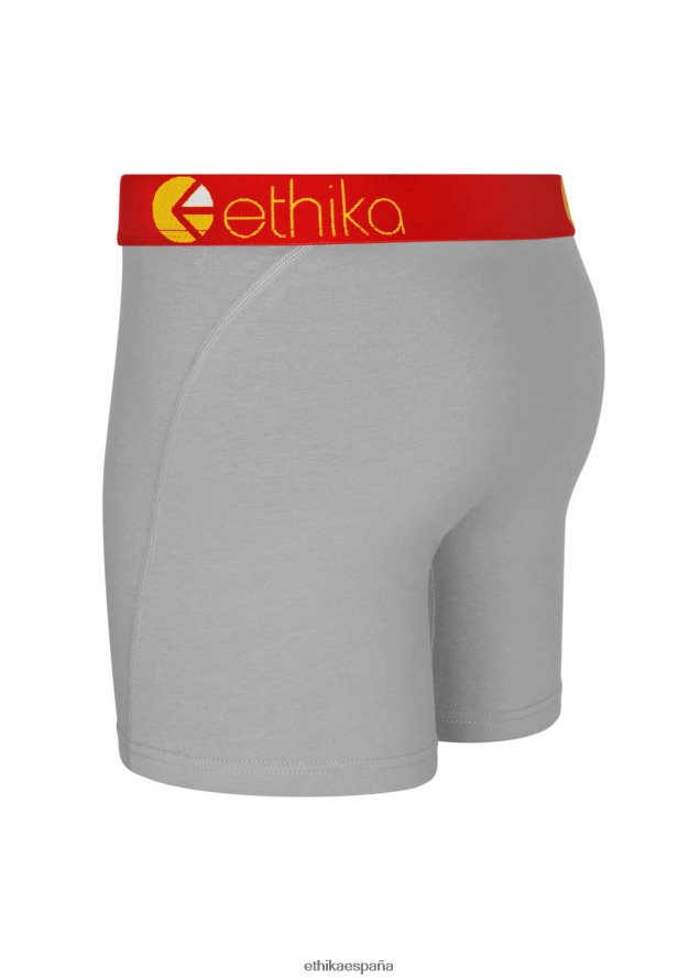 ropa hombres Ethika gris lobo medio FD68J257