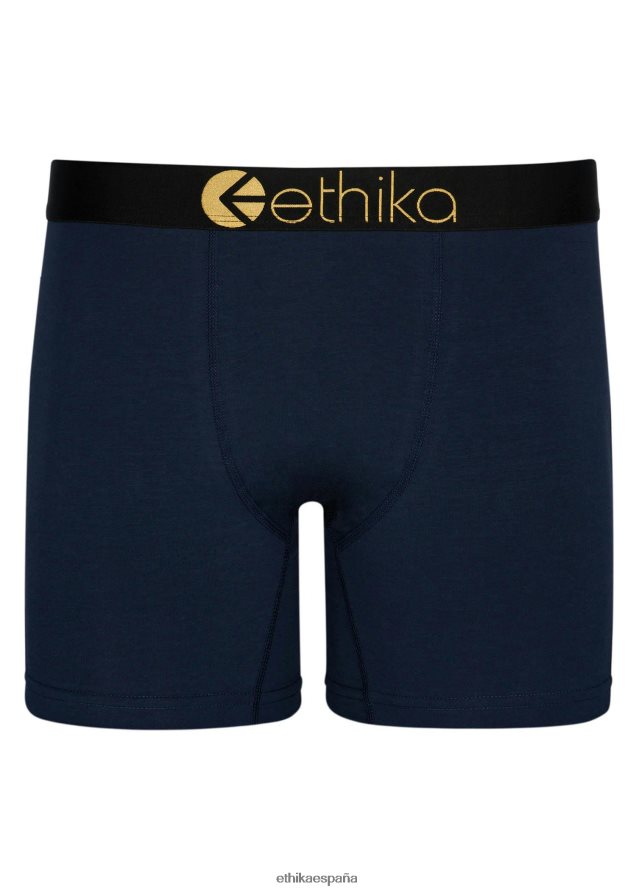 ropa hombres Ethika modal medio - lurex dorado marino FD68J271