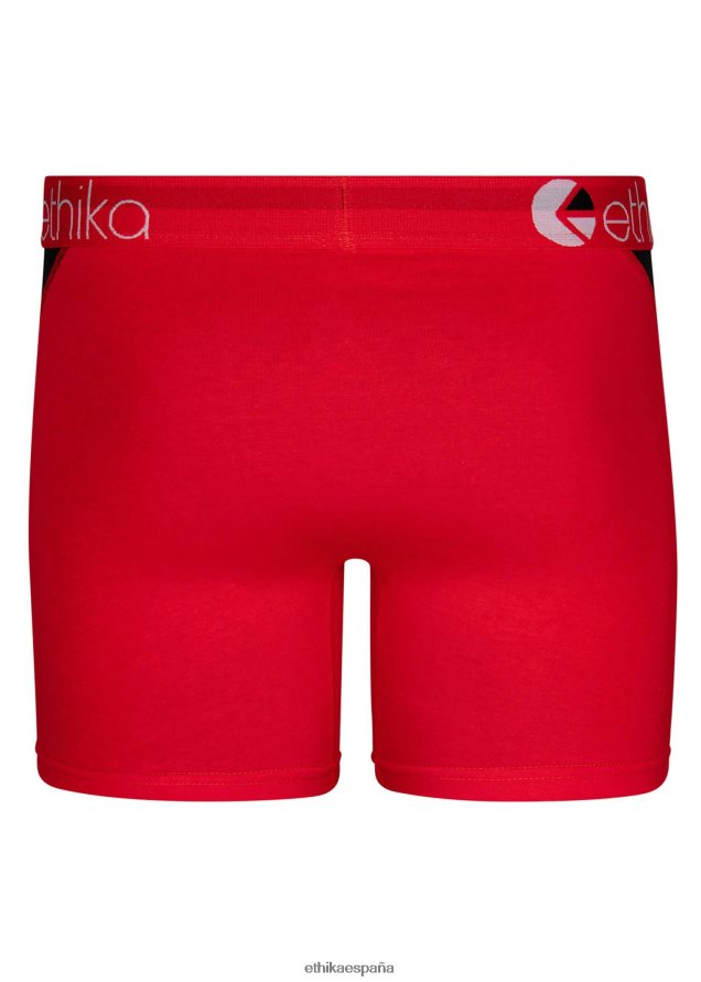 ropa hombres Ethika og rojo medio - contraste FD68J246
