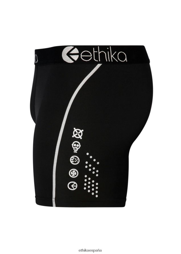 ropa hombres Ethika rendimiento bajo cero medio - negro FD68J342
