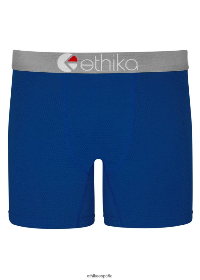 ropa hombres Ethika rendimiento de micromalla media - azul FD68J370
