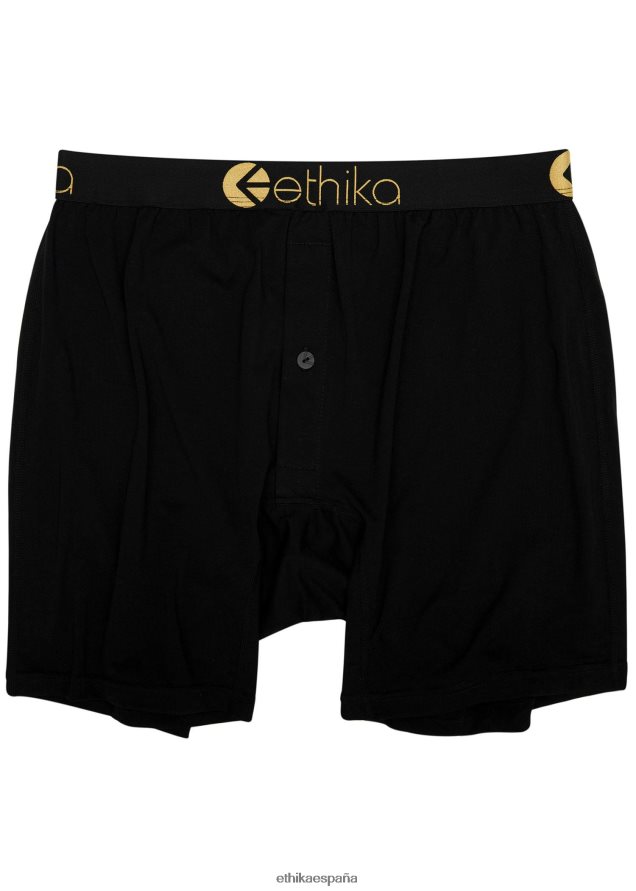 ropa hombres Ethika modal alternativo - lurex oro negro FD68J322