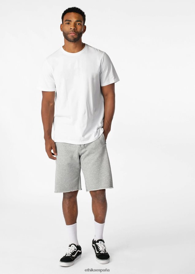 ropa hombres Ethika pantalón corto con borde crudo - jaspeado FD68J650