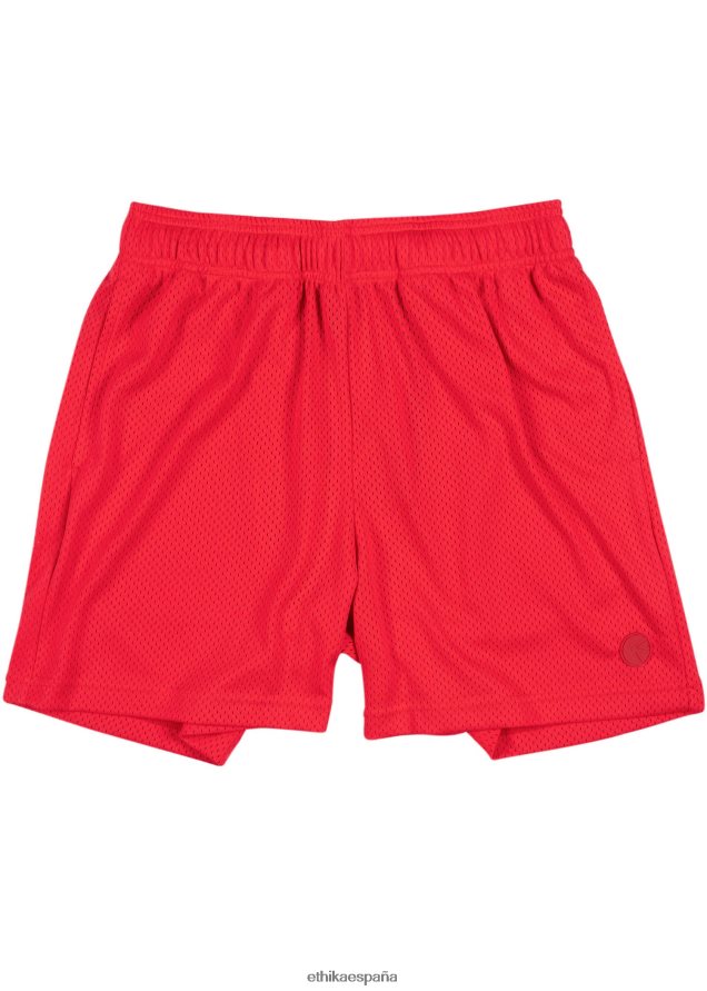 ropa hombres Ethika pantalón corto de baloncesto - rojo FD68J663