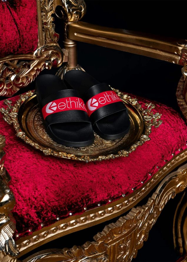 calzado hombres Ethika las diapositivas - rojo FD68J750