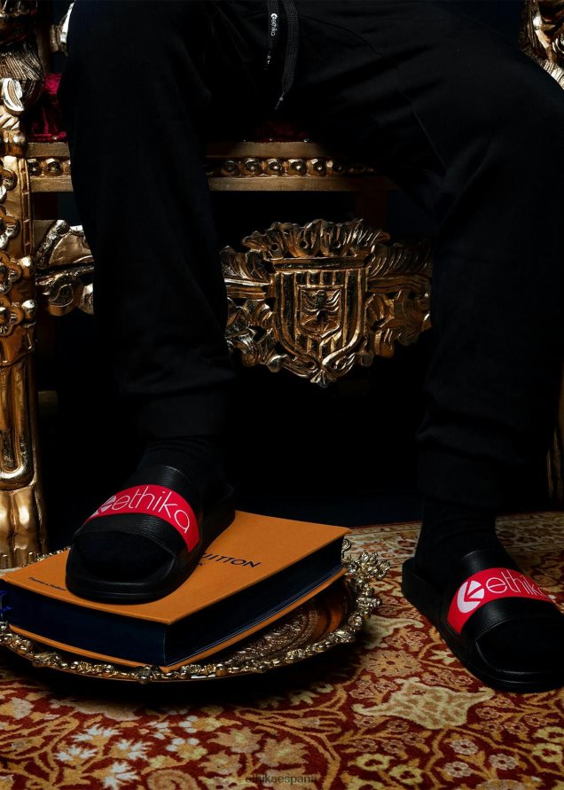 calzado hombres Ethika las diapositivas - rojo FD68J750