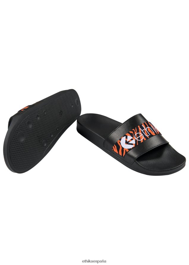 calzado hombres Ethika las diapositivas - tigre naranja FD68J748