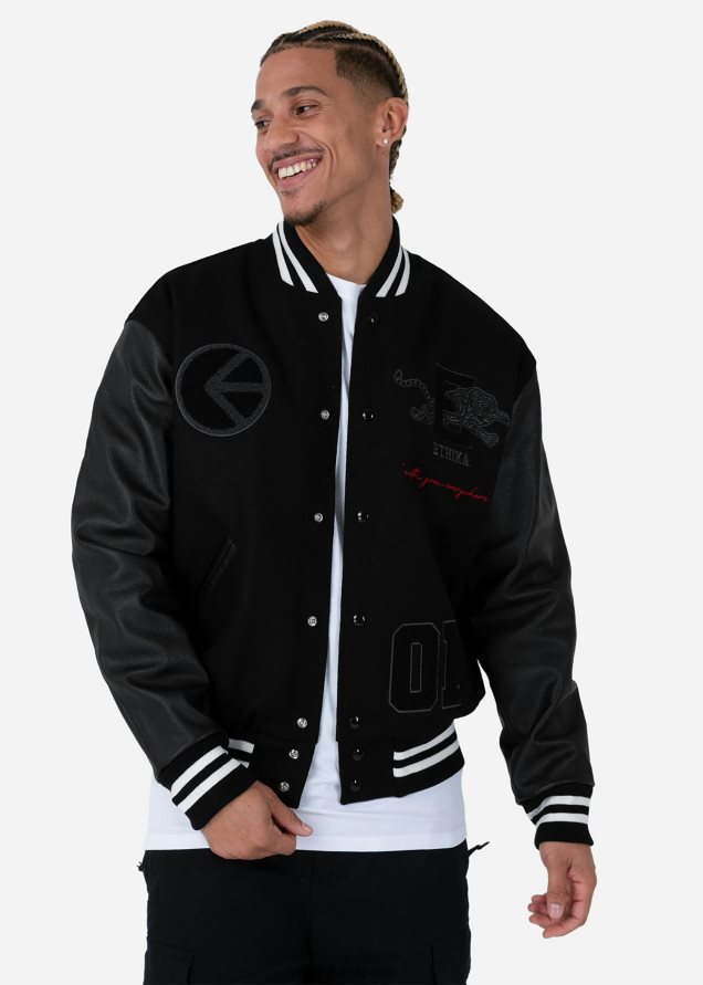 ropa hombres Ethika chaqueta universitaria e block tigre FD68J608