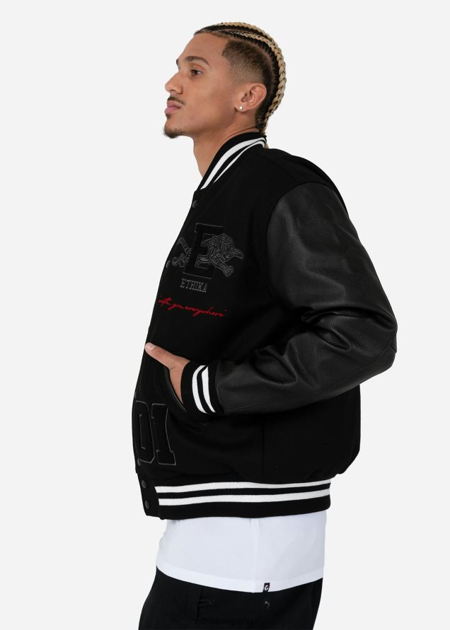 ropa hombres Ethika chaqueta universitaria e block tigre FD68J608