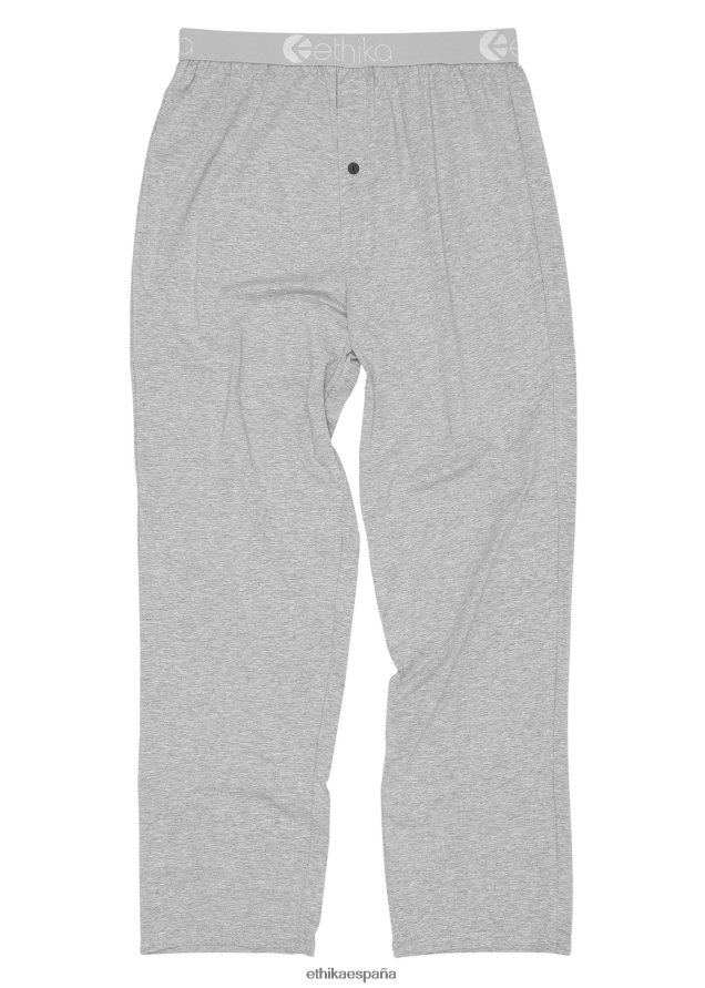 ropa hombres Ethika pantalón lounge modal - jaspeado claro FD68J614