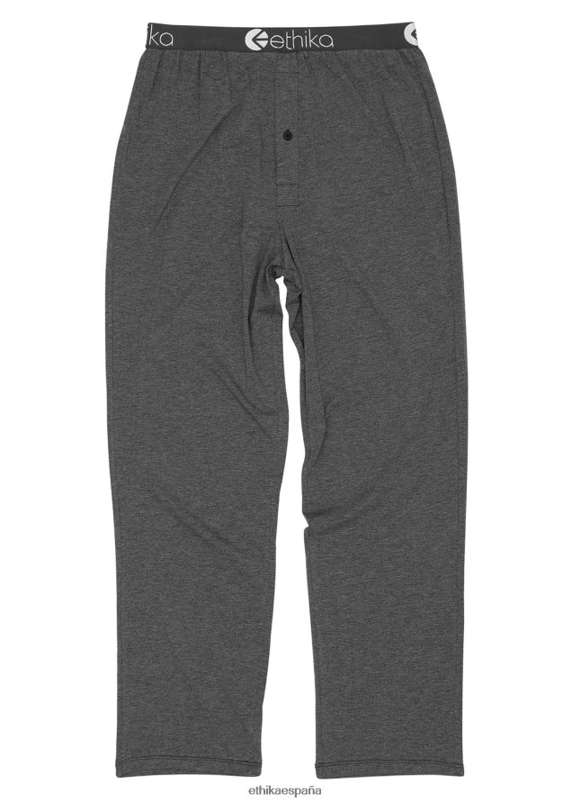 ropa hombres Ethika pantalón lounge modal - jaspeado oscuro FD68J613
