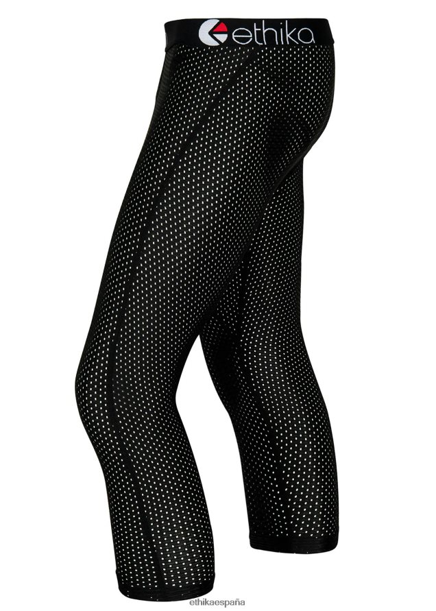ropa hombres Ethika rendimiento de flujo apretado de 3/4 - negro FD68J644