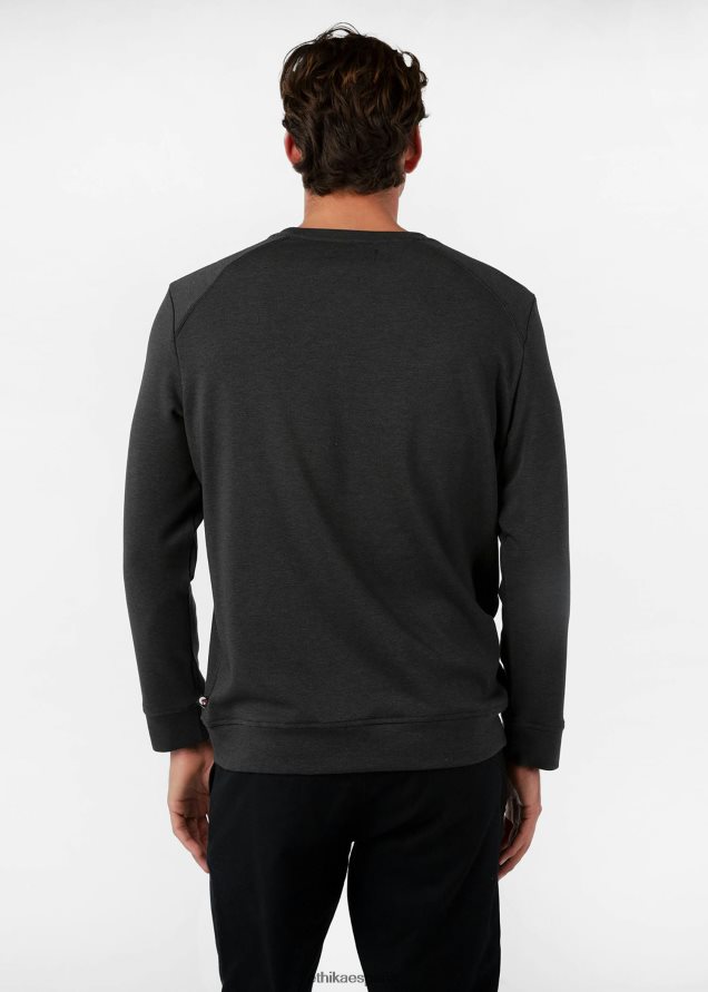 ropa hombres Ethika cuello redondo premium - gris oscuro FD68J599