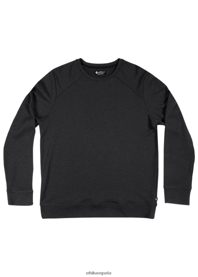 ropa hombres Ethika cuello redondo premium - gris oscuro FD68J599