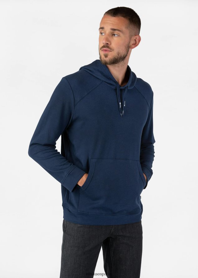 ropa hombres Ethika sudadera con capucha premium - azul marino FD68J597