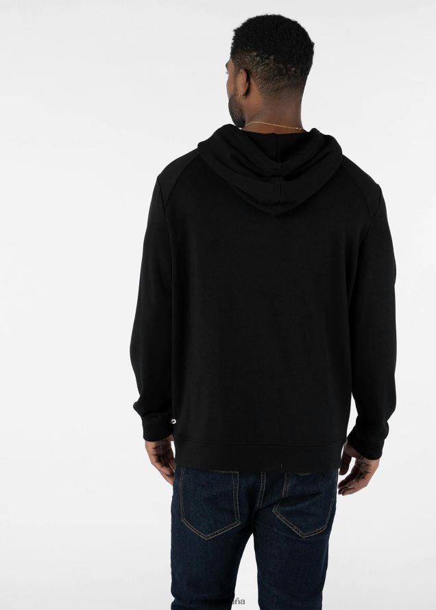 ropa hombres Ethika sudadera con capucha premium - negro FD68J595