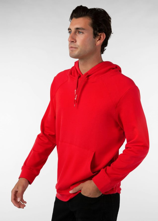 ropa hombres Ethika sudadera con capucha premium - rojo FD68J596