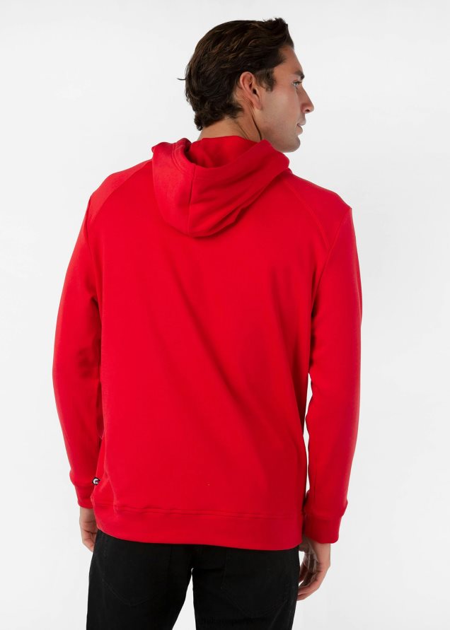ropa hombres Ethika sudadera con capucha premium - rojo FD68J596