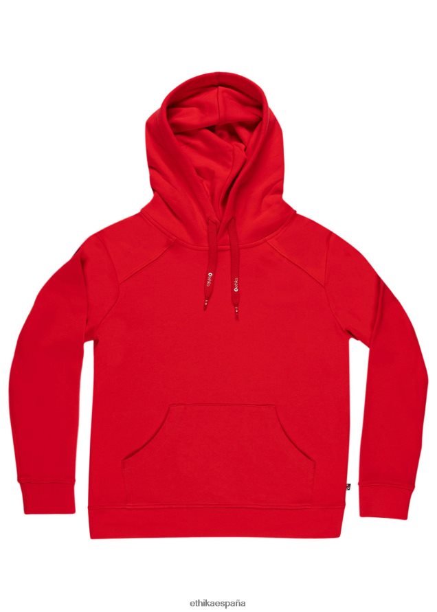 ropa hombres Ethika sudadera con capucha premium - rojo FD68J596