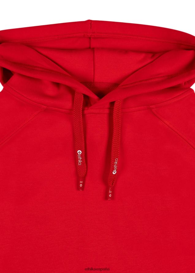 ropa hombres Ethika sudadera con capucha premium - rojo FD68J596