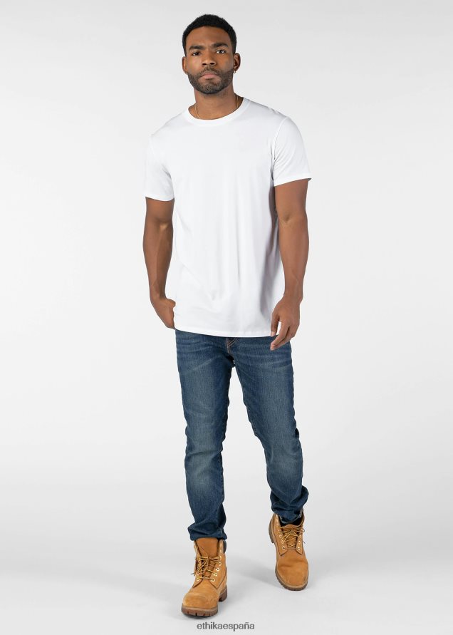 ropa hombres Ethika Camiseta ajustada Camiseta modal ajustada - Blanco FD68J566