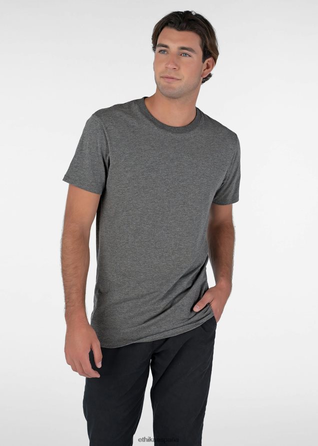 ropa hombres Ethika camiseta ajustada camiseta modal delgada - jaspeado FD68J564