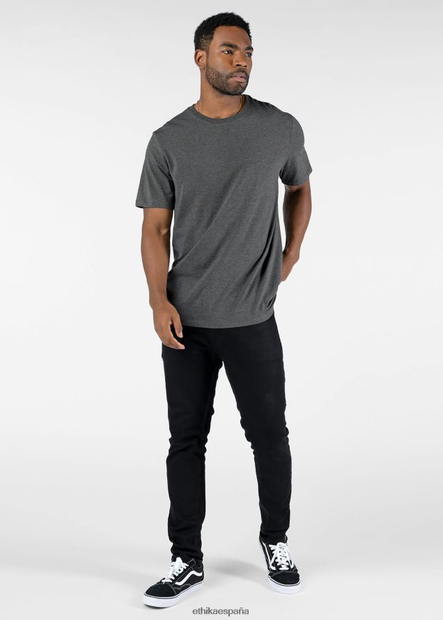 ropa hombres Ethika camiseta de ajuste clásico camiseta modal clásica - jaspeado FD68J574