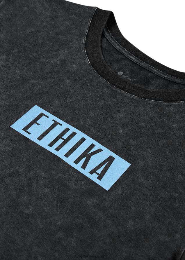 ropa hombres Ethika camiseta gráfica camiseta azul imperial - lavado a la piedra FD68J543