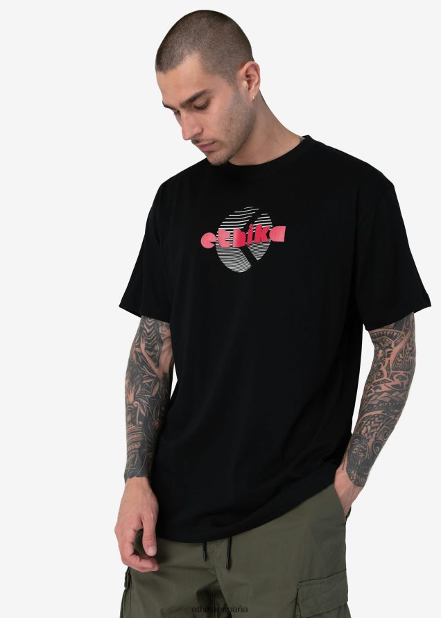 ropa hombres Ethika camiseta gráfica camiseta eléctrica - negro FD68J558